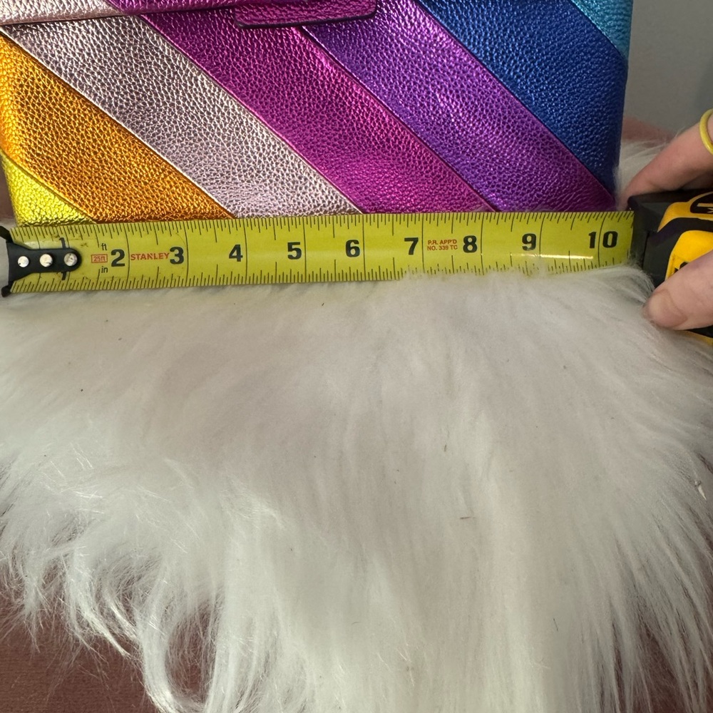 NWT Kurt Geiger London Leather Kensington metallic multicolor purse - Picture 14 of 16